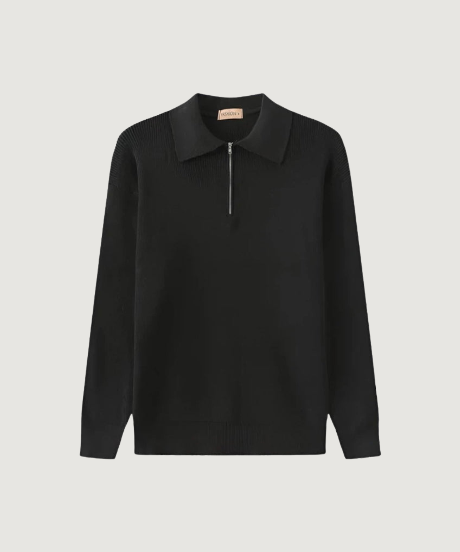 Oviedo | Suéter de Polo de Punto con Cierre de Cremallera