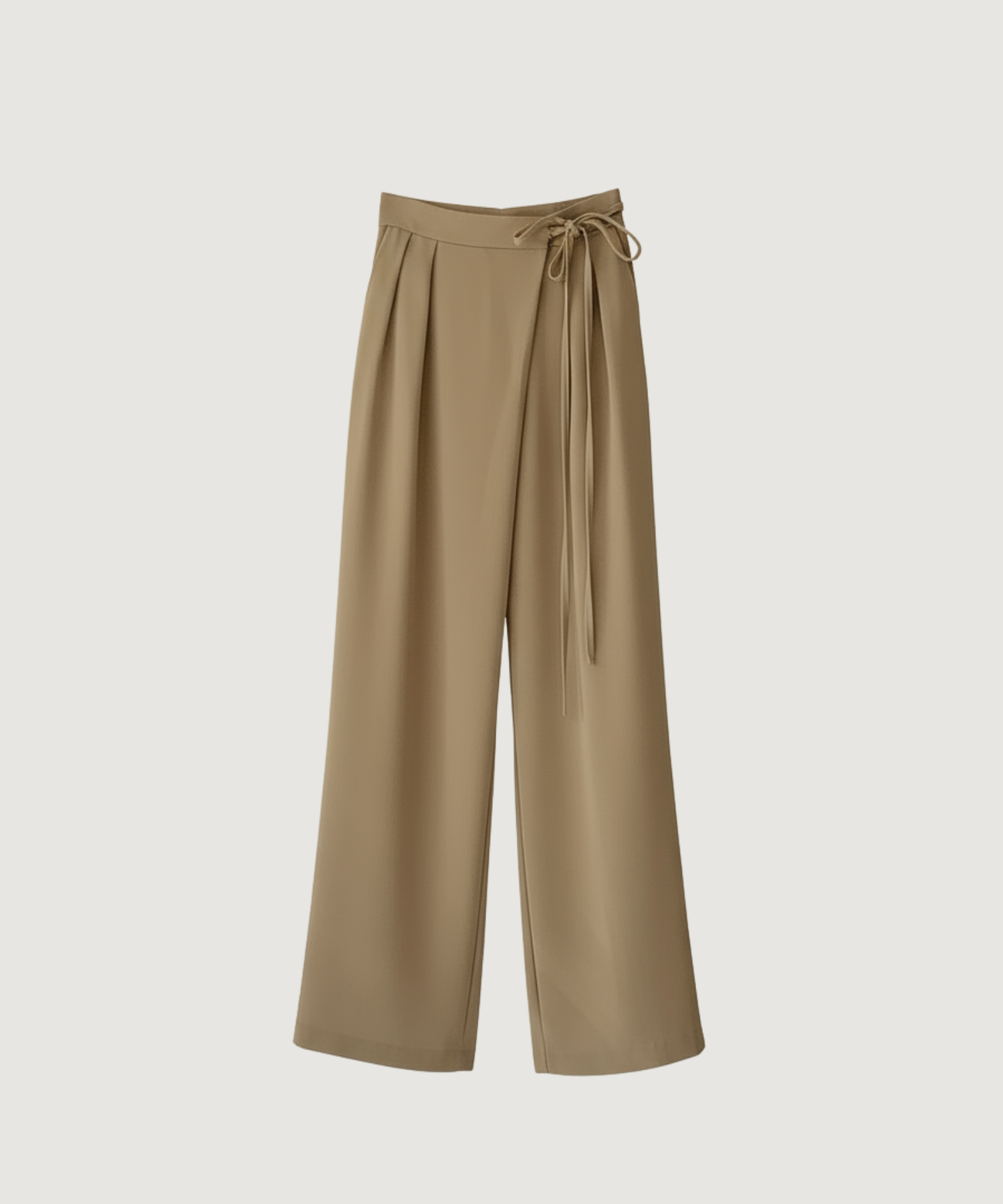 Pantalón ancho con lazada