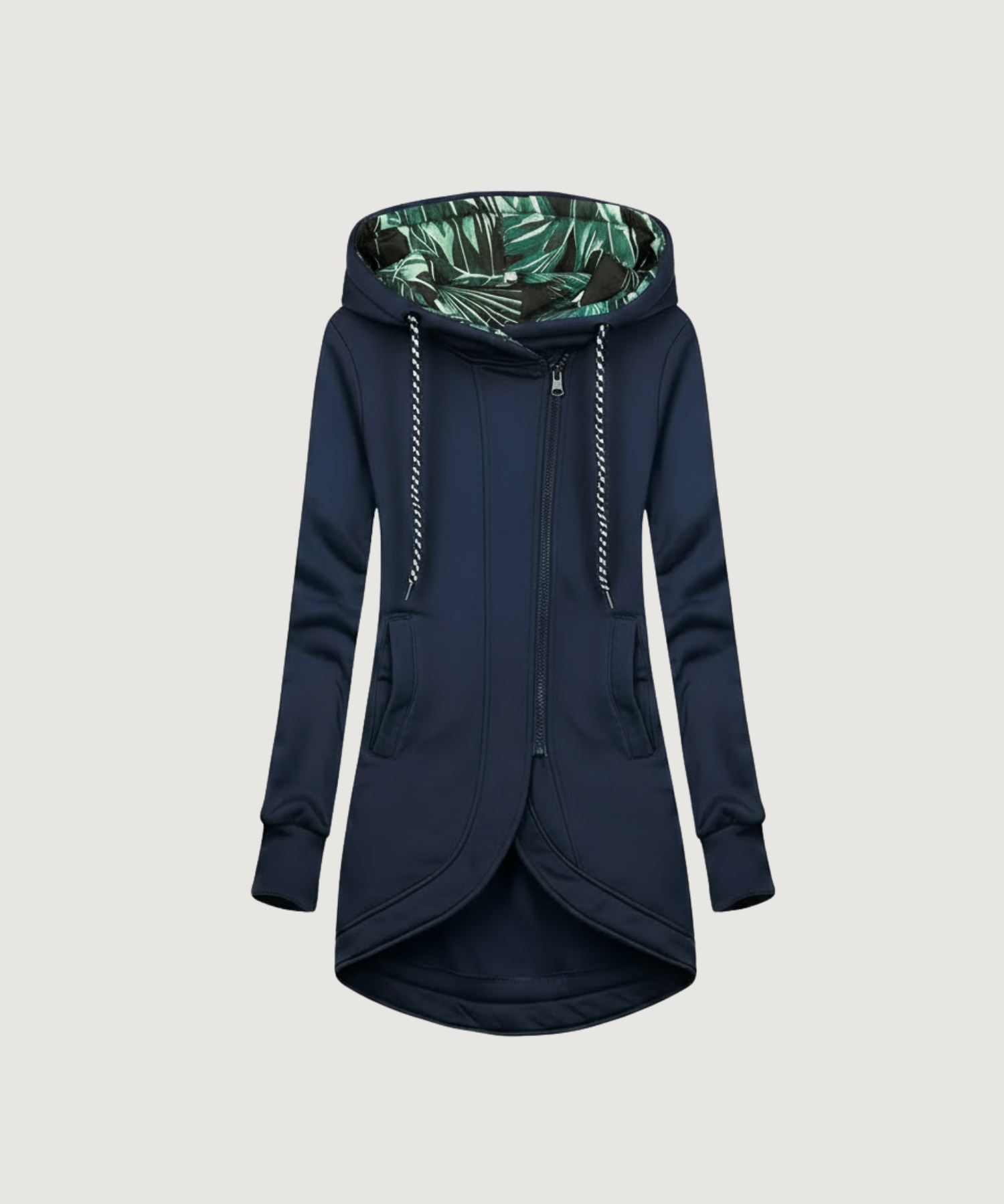 Abrigo cortavientos con capucha