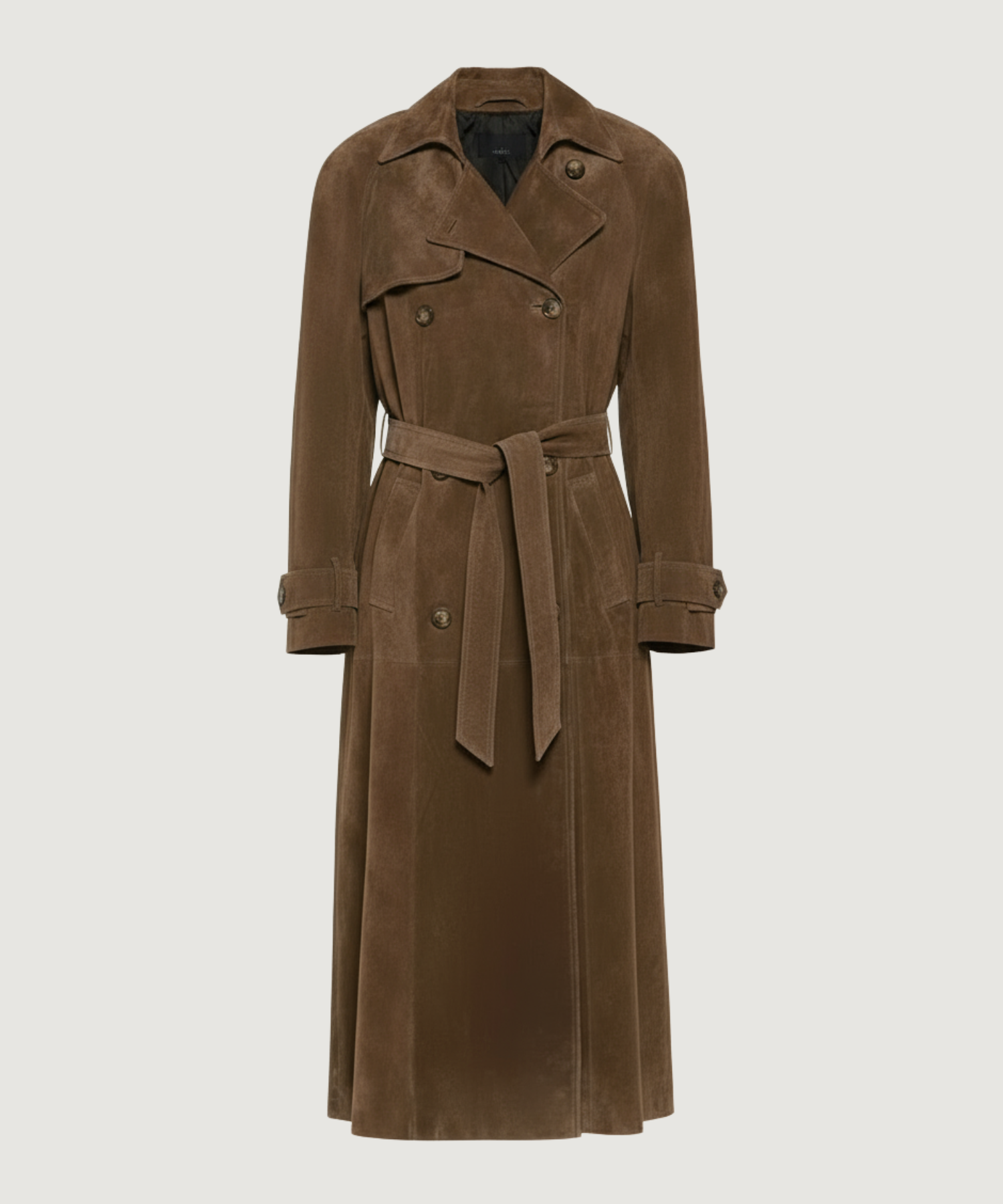 Abrigo largo de ante